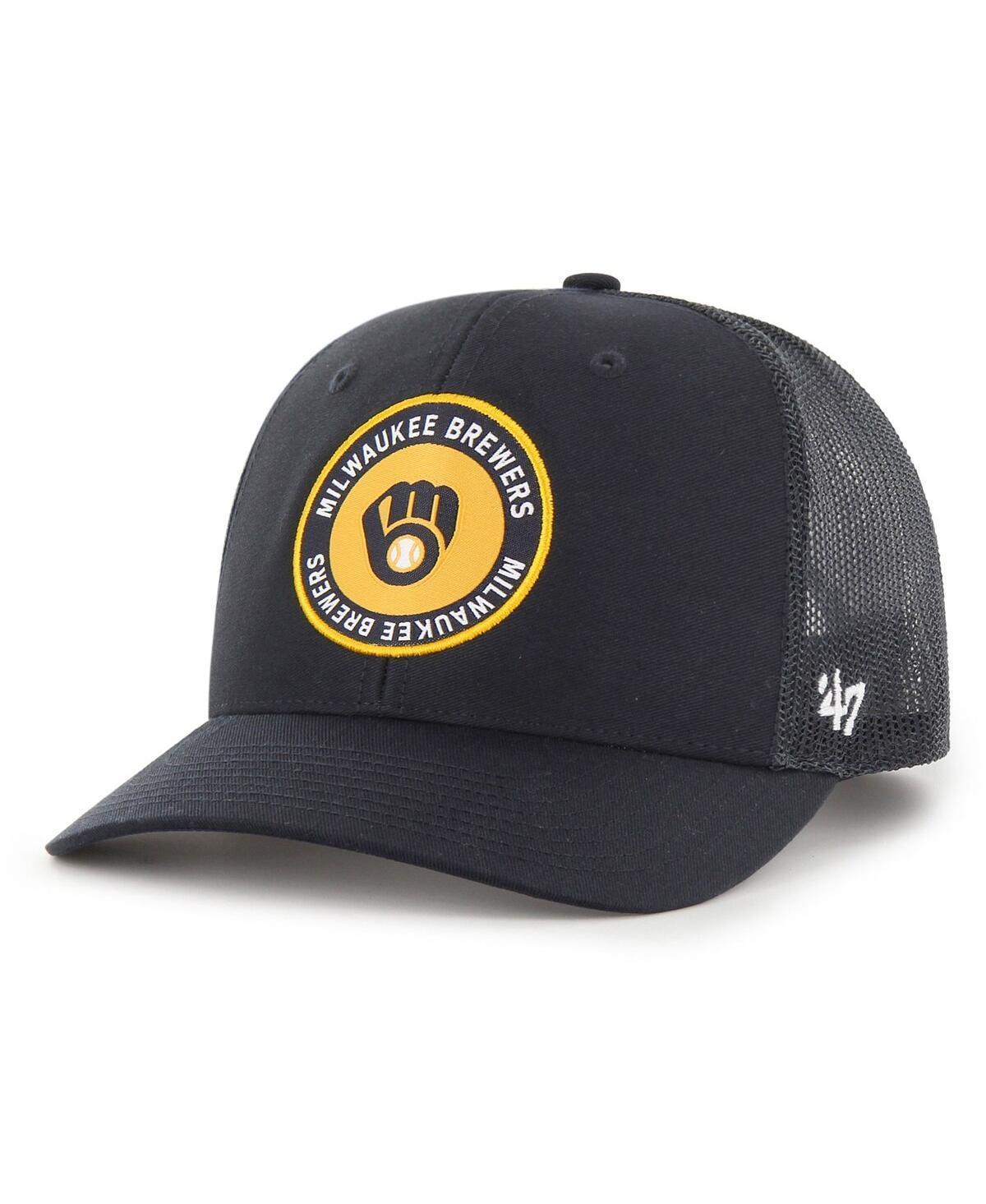 Mens 47 Milwaukee Brewers Unveil Trucker Adjustable Hat, Blue Product Image