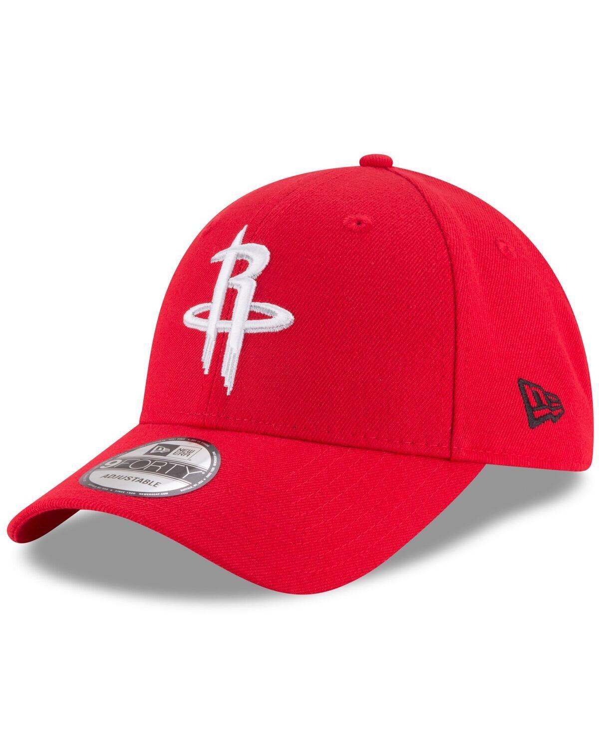 Mens New Era Red Houston Rockets Official Team Color 9FORTY Adjustable Hat Product Image