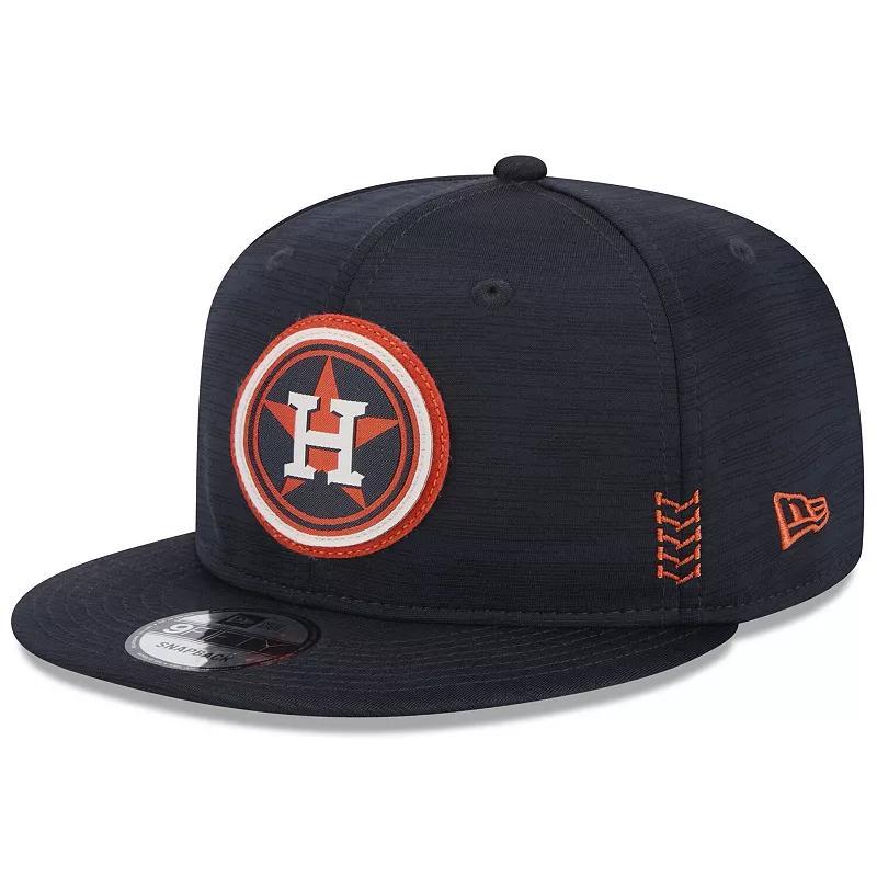 Mens New Era Houston Astros 2024 Clubhouse 9FIFTY Snapback Hat, Blue Product Image