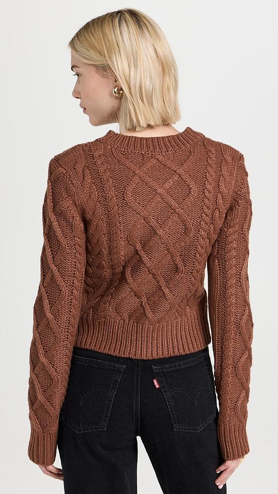 English Factory Texture Cable Sweater | Shopbop Product Image