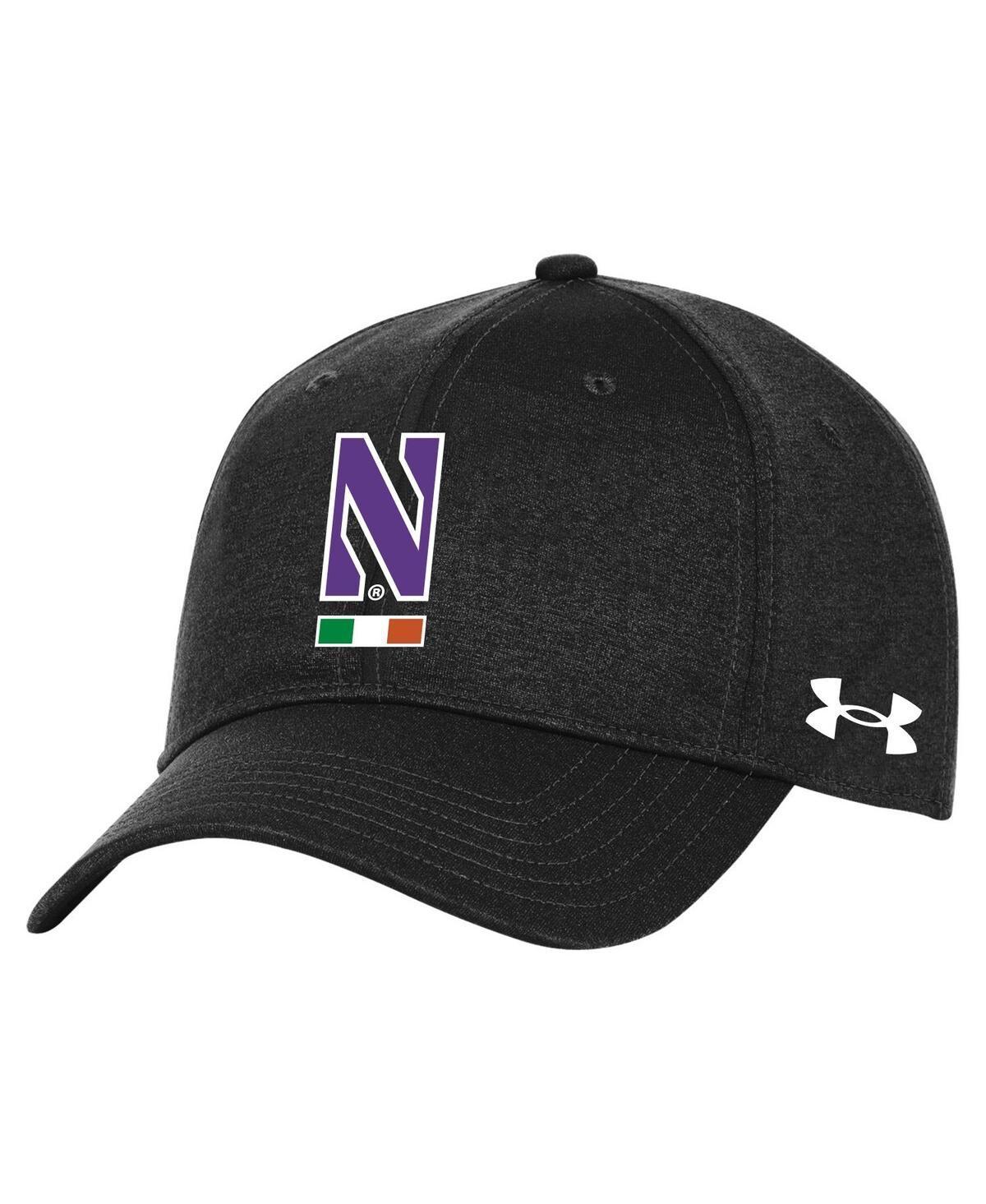 Mens Under Armour Black Northwestern Wildcats Ireland Adjustable Hat Product Image