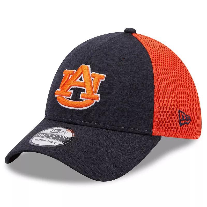 Mens New Era Auburn Tigers Shadowed Neo 39THIRTY Flex Hat Blue Product Image