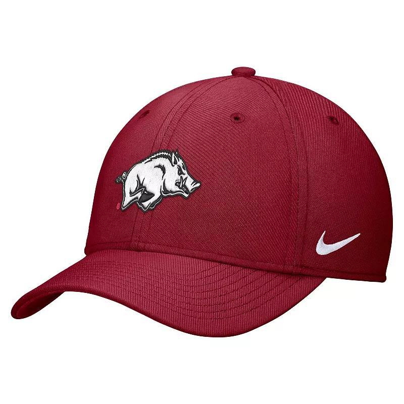 Mens Nike Crimson Arkansas Razorbacks 2024 Sideline Rise Swoosh Flex Hat Product Image