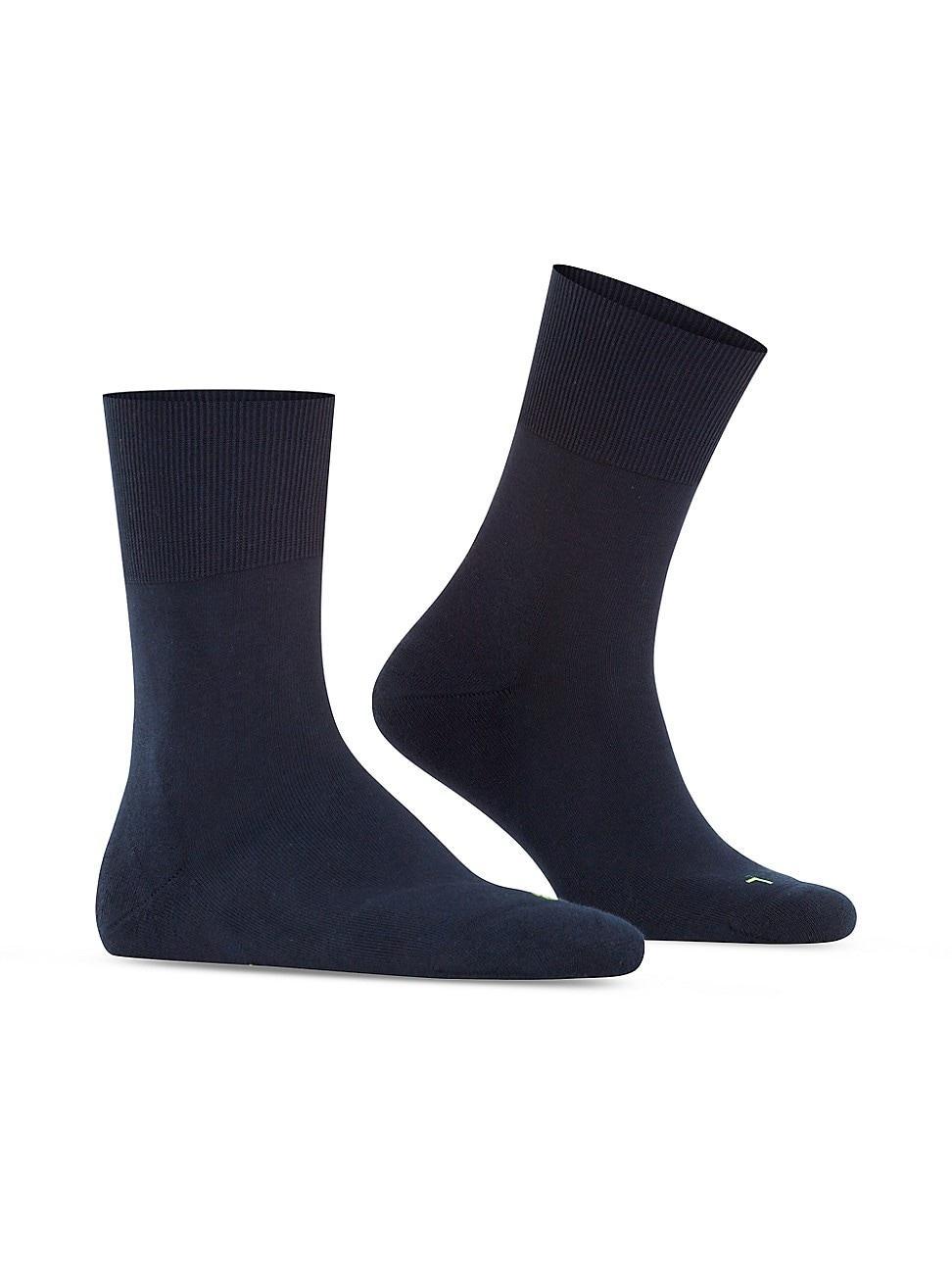 Falke Cotton Run Socks (Marine) Knee High Socks Shoes Product Image