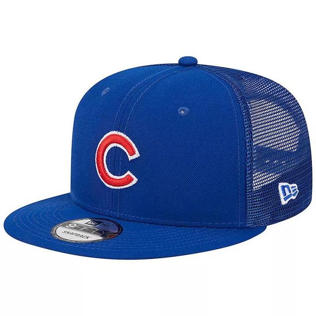 Mens New Era Royal Chicago Cubs Team Color Trucker 9FIFTY Snapback Hat Product Image