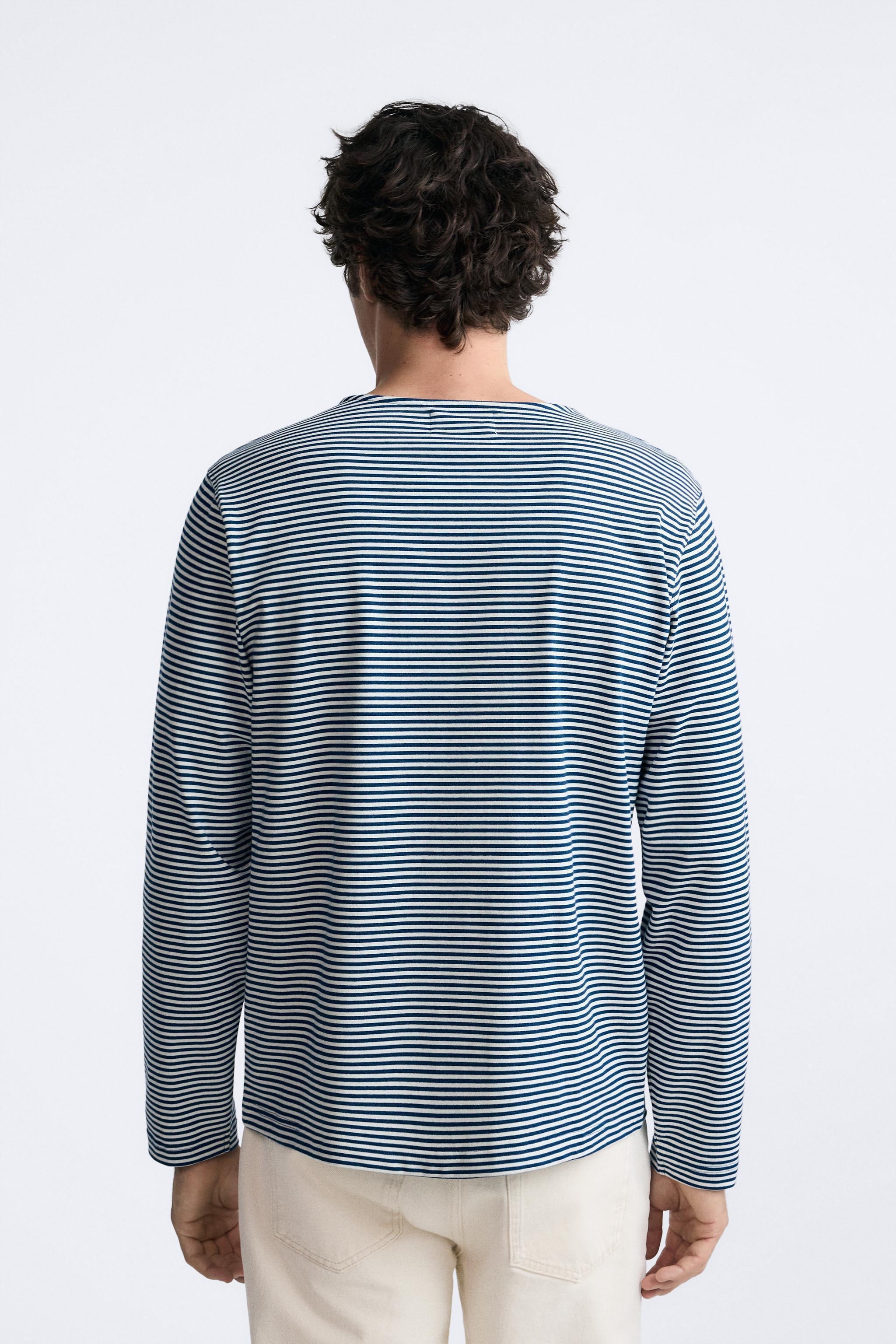 STRIPED JACQUARD T-SHIRT Product Image