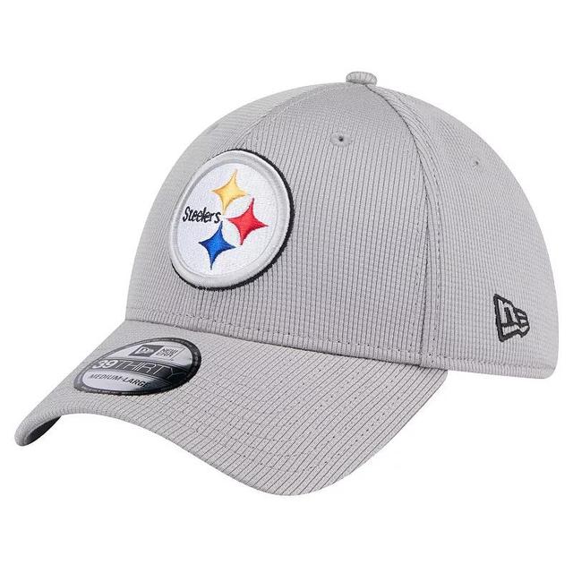 Mens New Era Gray Pittsburgh Steelers Active 39THIRTY Flex Hat Product Image