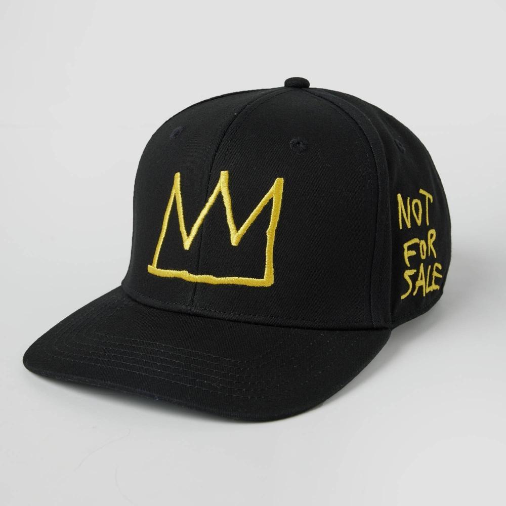 Mens Jean-Michel Basquiat Cotton Snapback Baseball Hat - Black Product Image