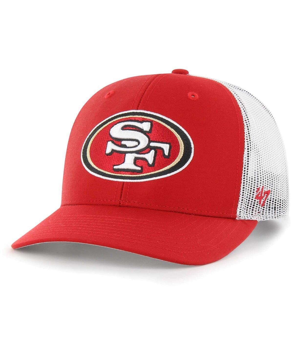 Mens 47 Brand Scarlet San Francisco 49ers Adjustable Trucker Hat Product Image