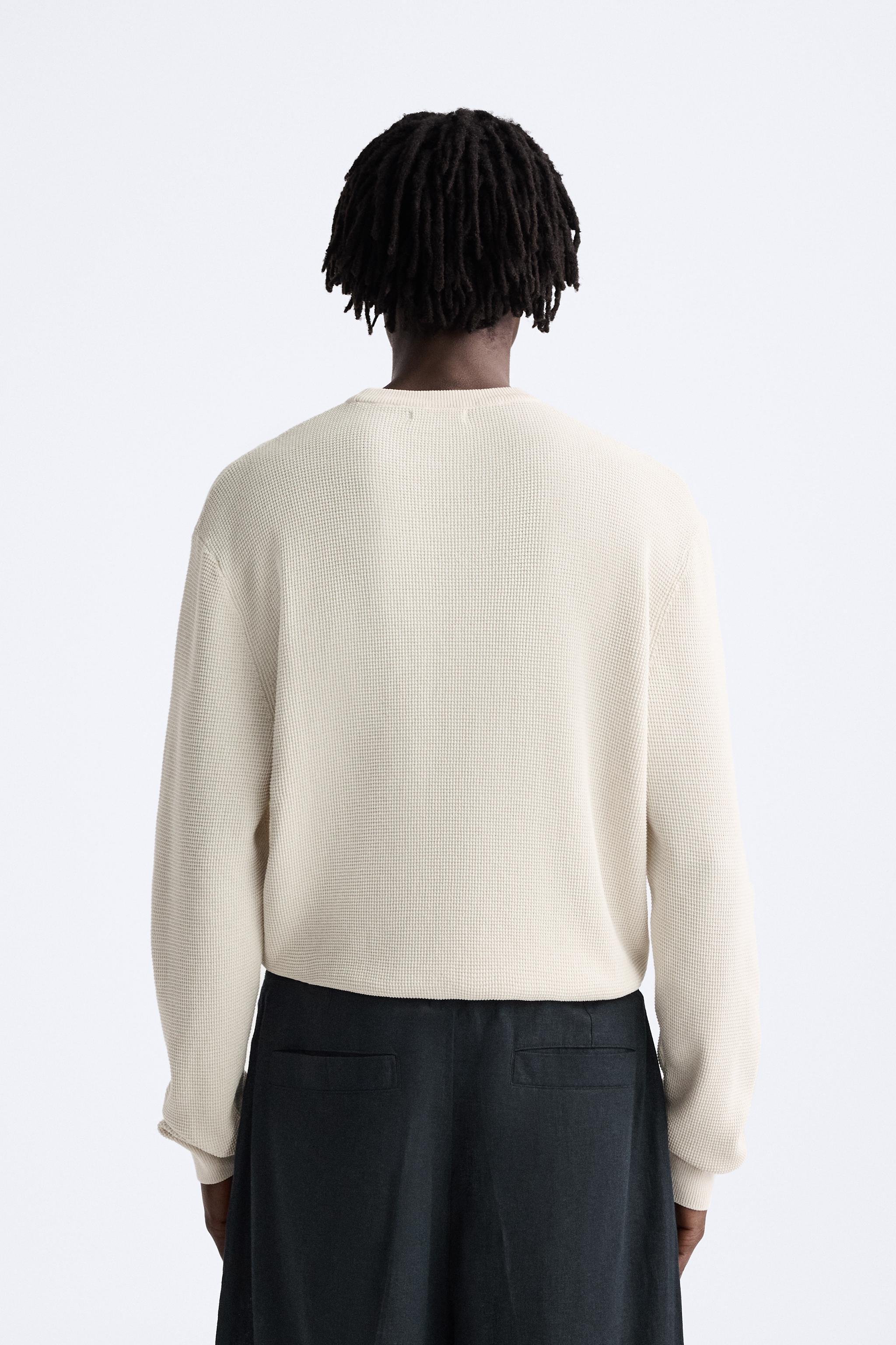 BASIC TEXTURED KNIT SWEATER Product Image