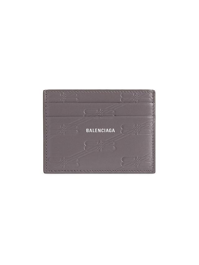 Mens Embossed Monogram Card Case In Box Product Image