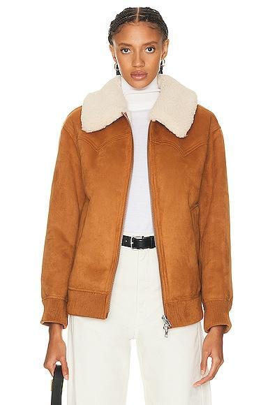 STAND STUDIO Lillee Jacket in Cognac Product Image