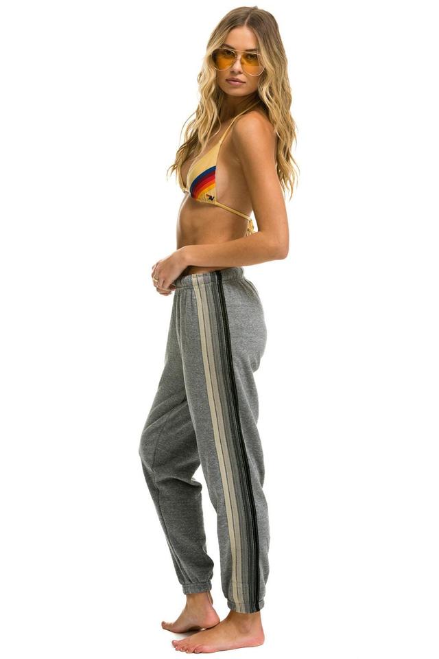 5 STRIPE SWEATPANTS - HEATHER GREY // GREY Female Product Image