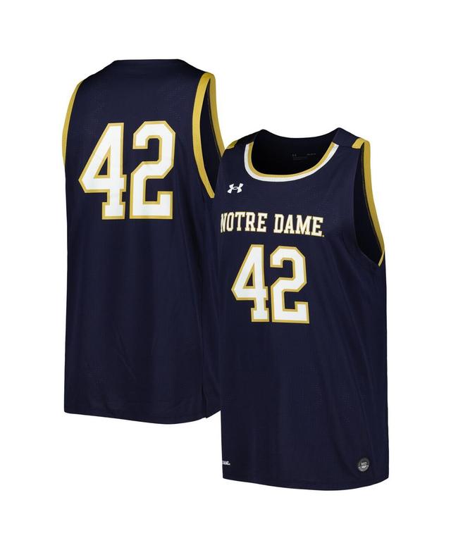 Mens Under Armour Notre Dame Fighting Irish Replica Basketball Jersey Blue Product Image