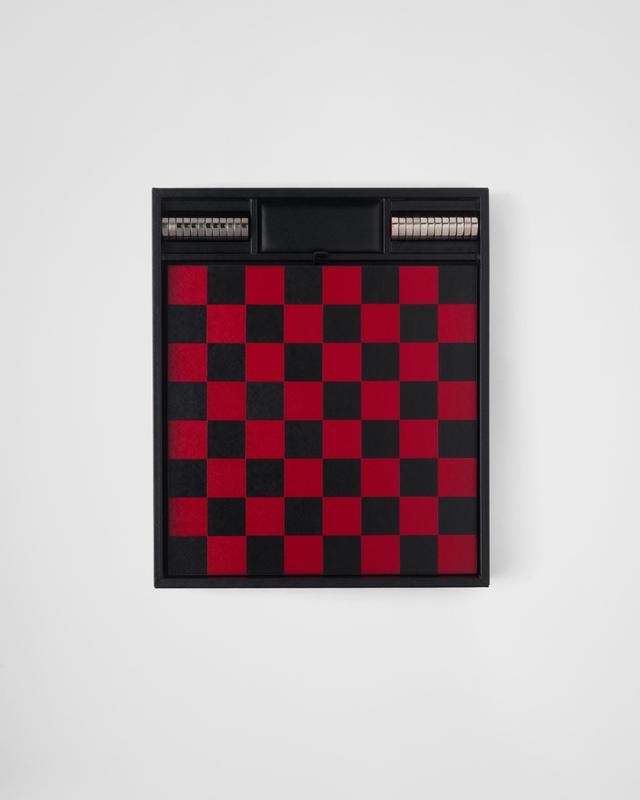 Saffiano leather checkers set Product Image