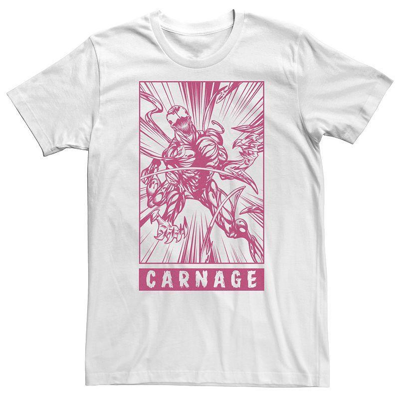 Big & Tall Marvel Venom Carnage Symbiote Comic Tee, Mens Product Image