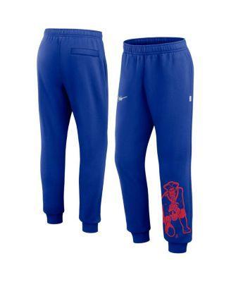 Mens Nike Royal Distressed New England Patriots Logo Crop Joggers Product Image