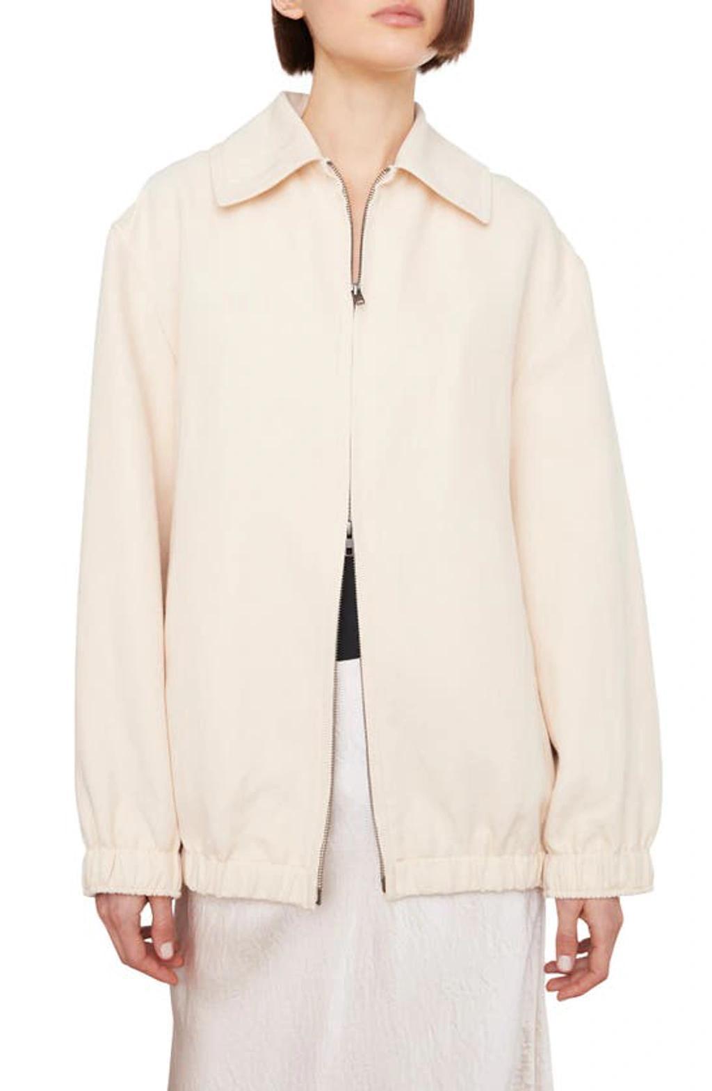 Oversize Bomber Jacket In Birch Product Image