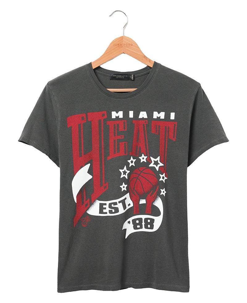 Junk Food Clothing Womens Nba Miami Heat Banner Vintage Tee Product Image