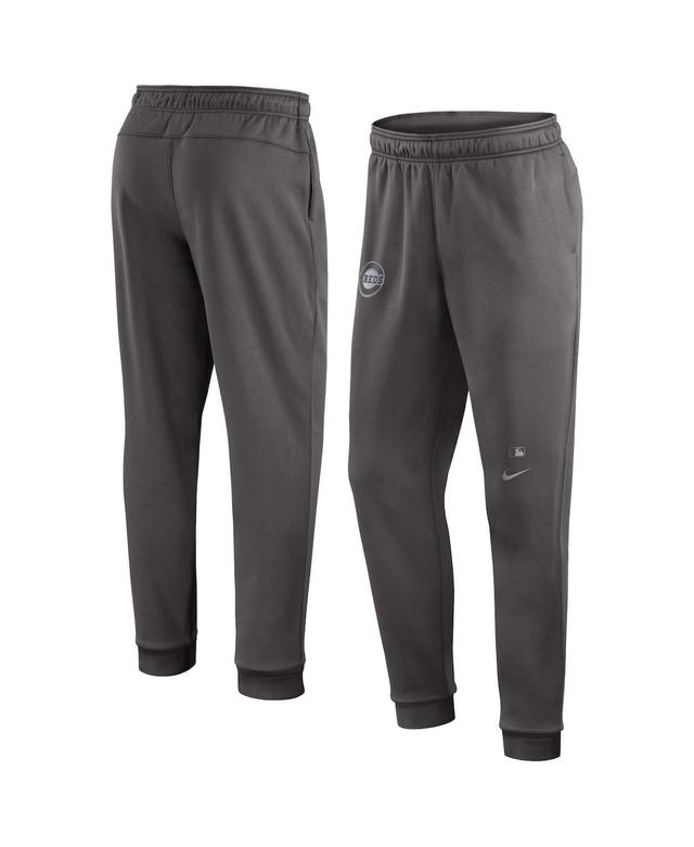 Nike Mens Gray Cincinnati Reds Authentic Collection Travel Player Performance Pants Product Image