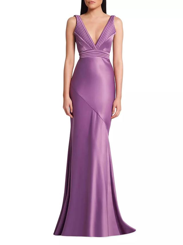 Signature Beloved Sleeveless Satin Gown Product Image