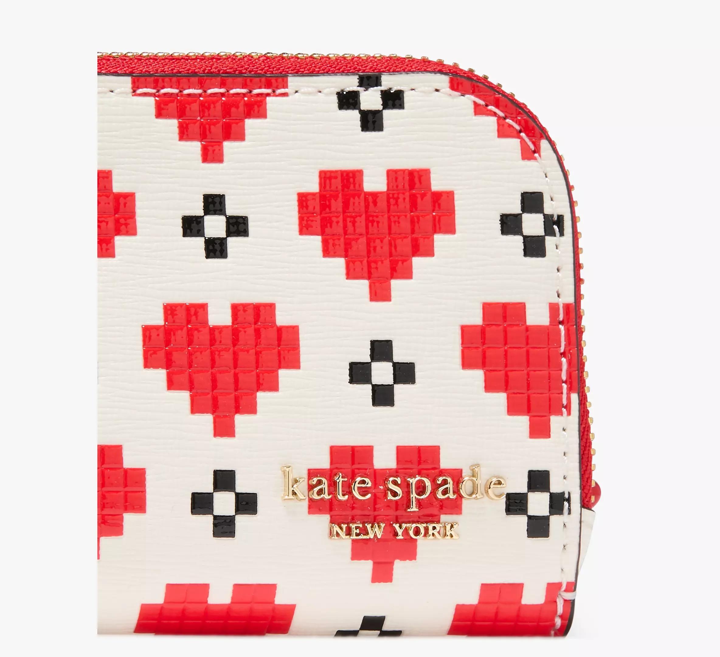 Devin Pixel Hearts Small Slim Bifold Wallet Product Image