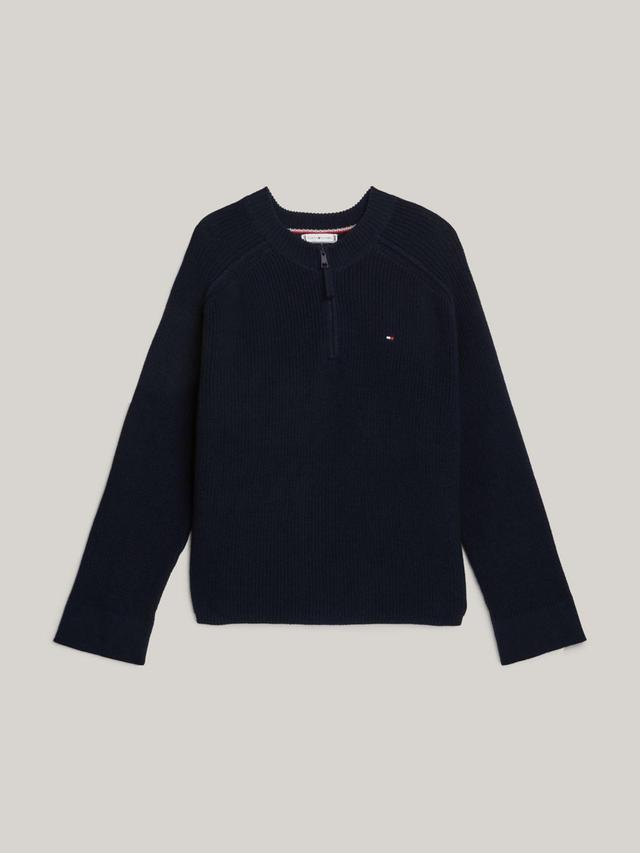 Tommy Hilfiger Women's Relaxed Fit Half-Zip Sweater Product Image