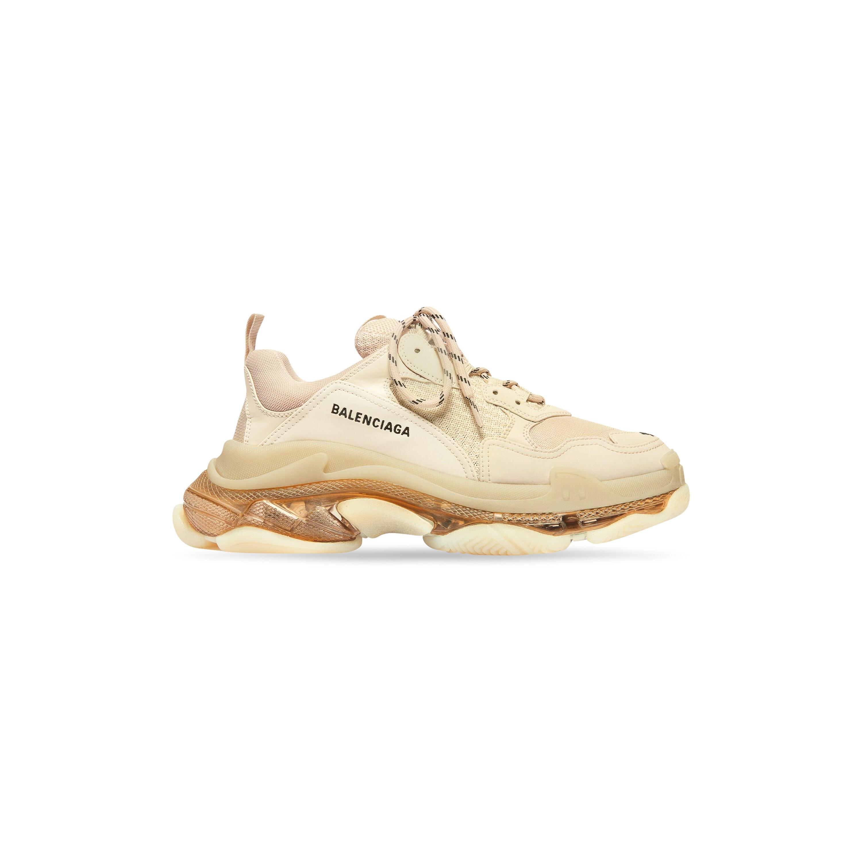 Women's Triple S Clear Sole Sneaker in Beige Product Image