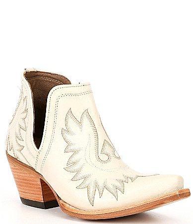 Ariat Dixon Leather Block Heel Western Booties Product Image