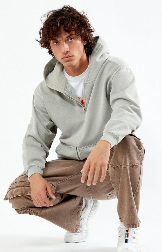 Men's Vintage Washed Full Zip Hoodie Product Image