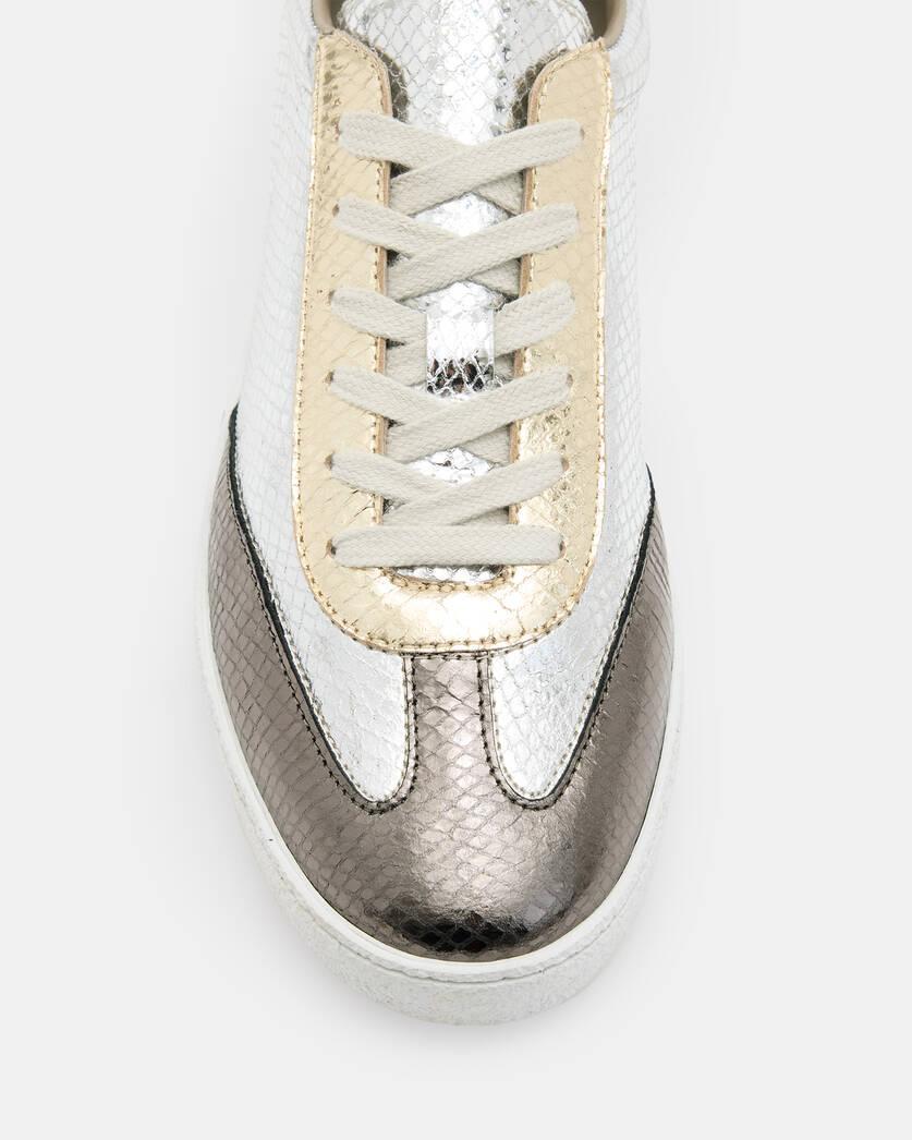 Thelma Metallic Leather Low Top Sneakers Product Image