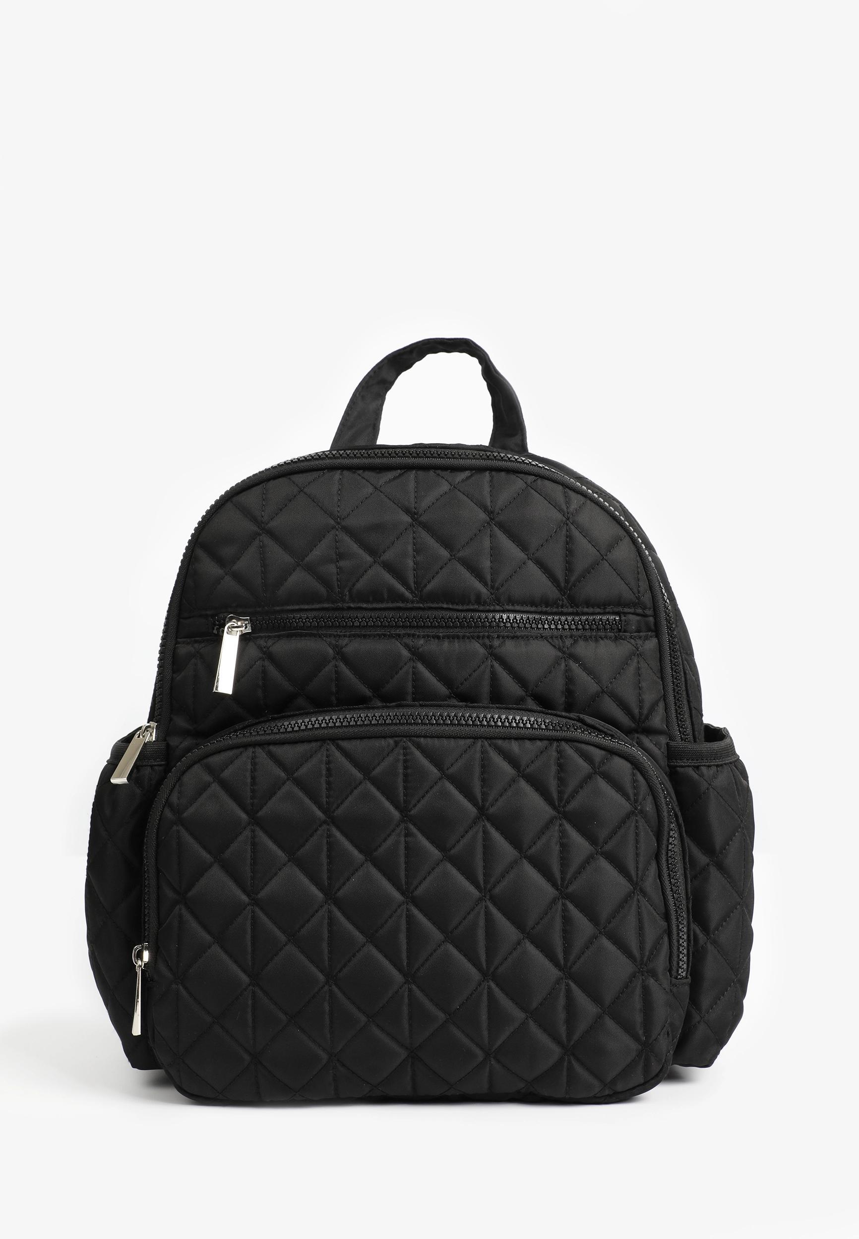 Maurices Womens Black Quilted Backpack Size O/s product image