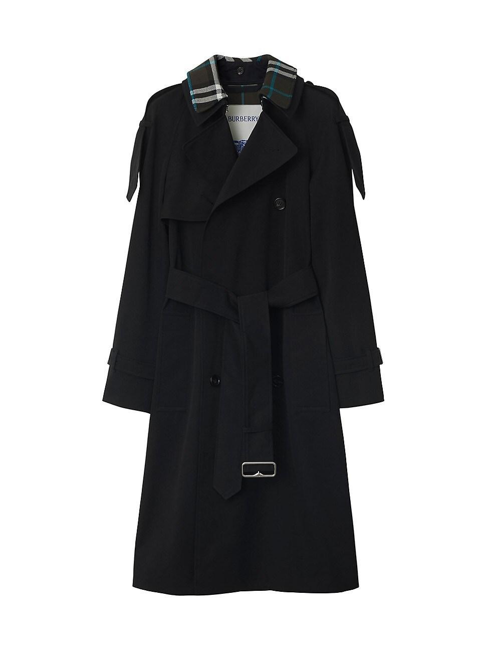 Womens Double-Breasted Belted Trench Coat Product Image