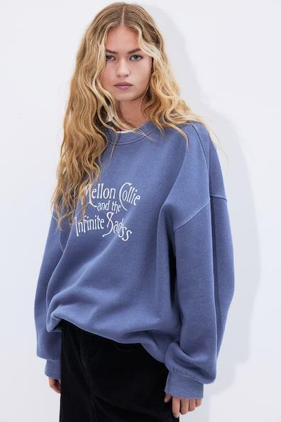 Oversized Printed Sweatshirt Product Image