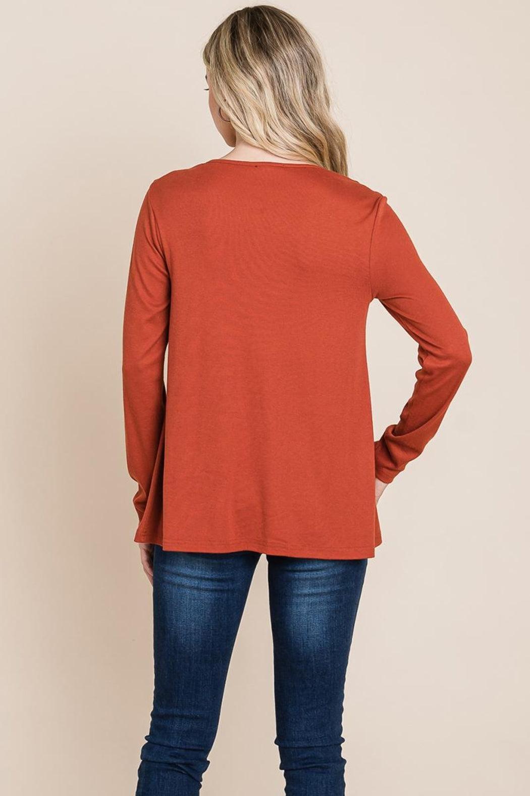 Fold Knotted Twist Sweatshirts Product Image