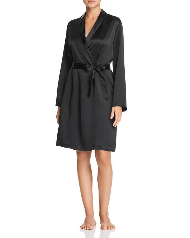 Womens Silk Short Robe Product Image