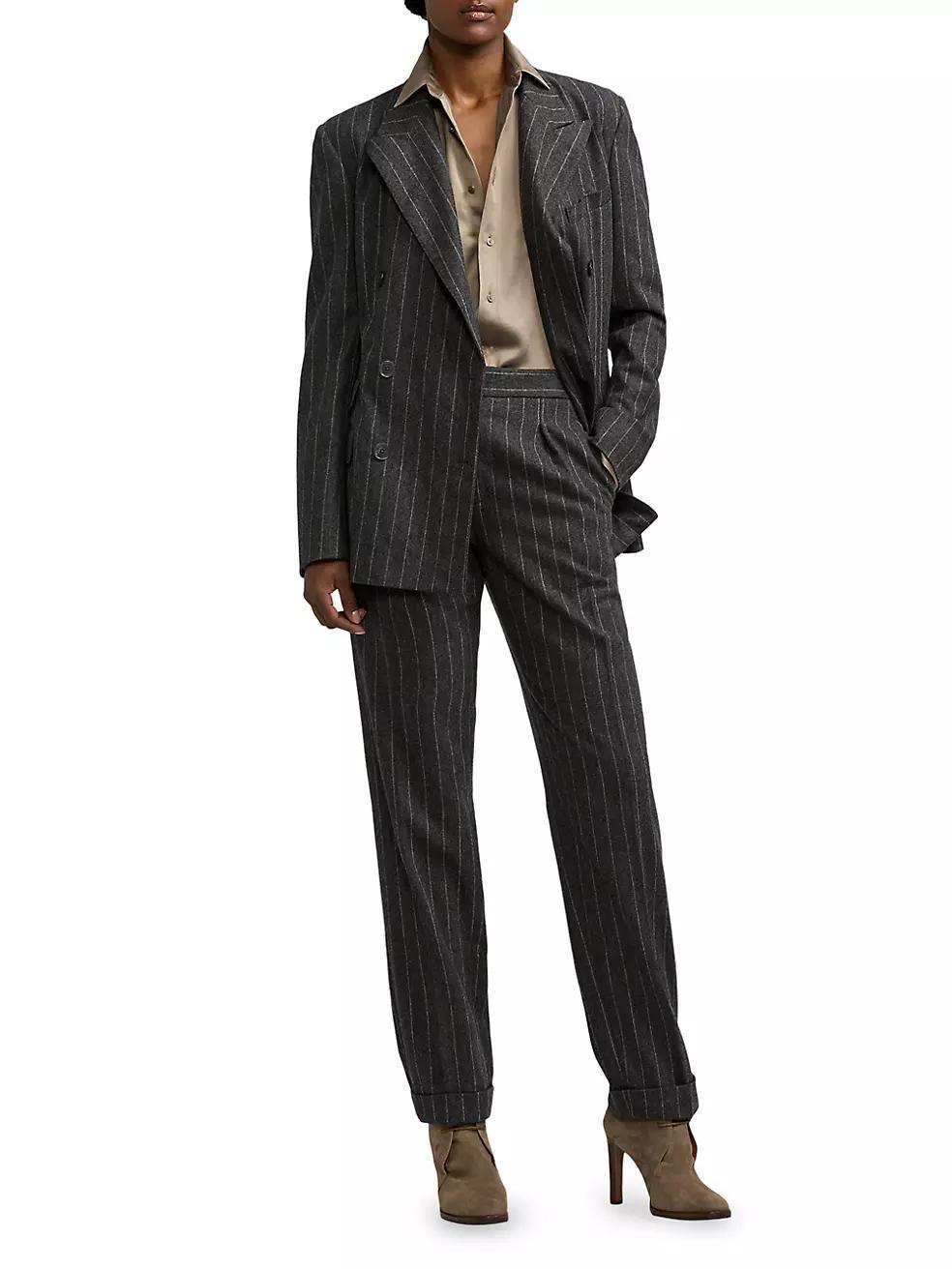 Kent Chalk Stripe Flannel Blazer Product Image