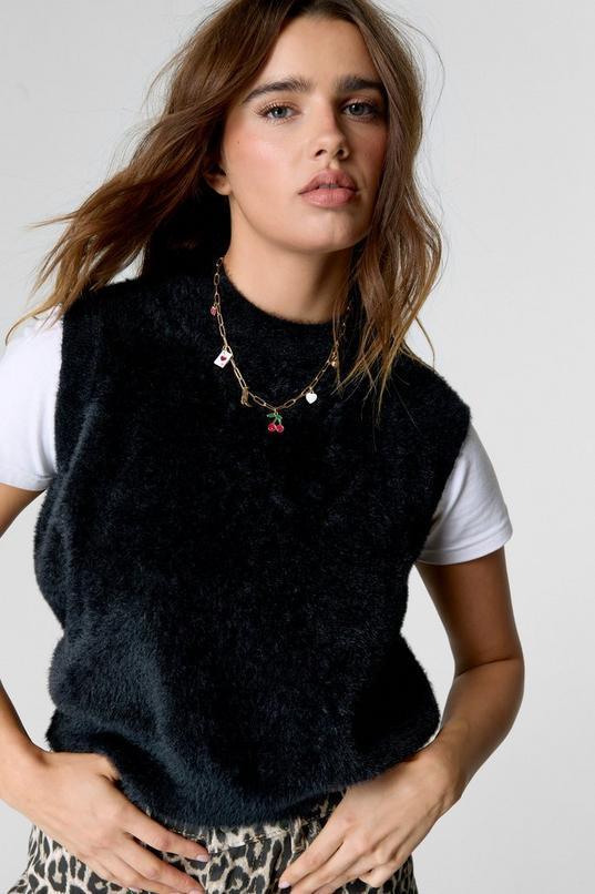 Brushed Knit Vest Product Image