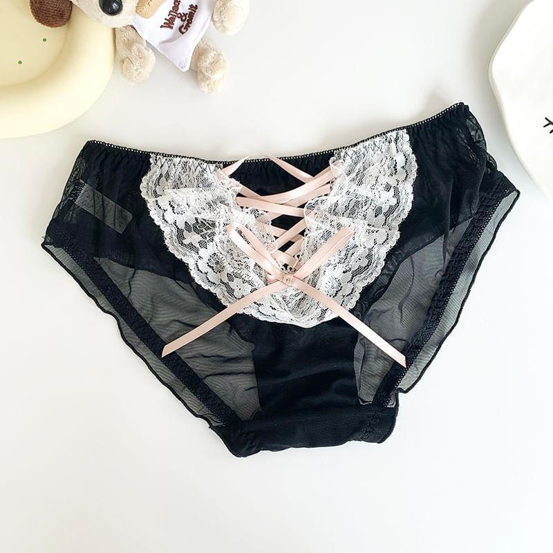 Lace Panel Panty Product Image