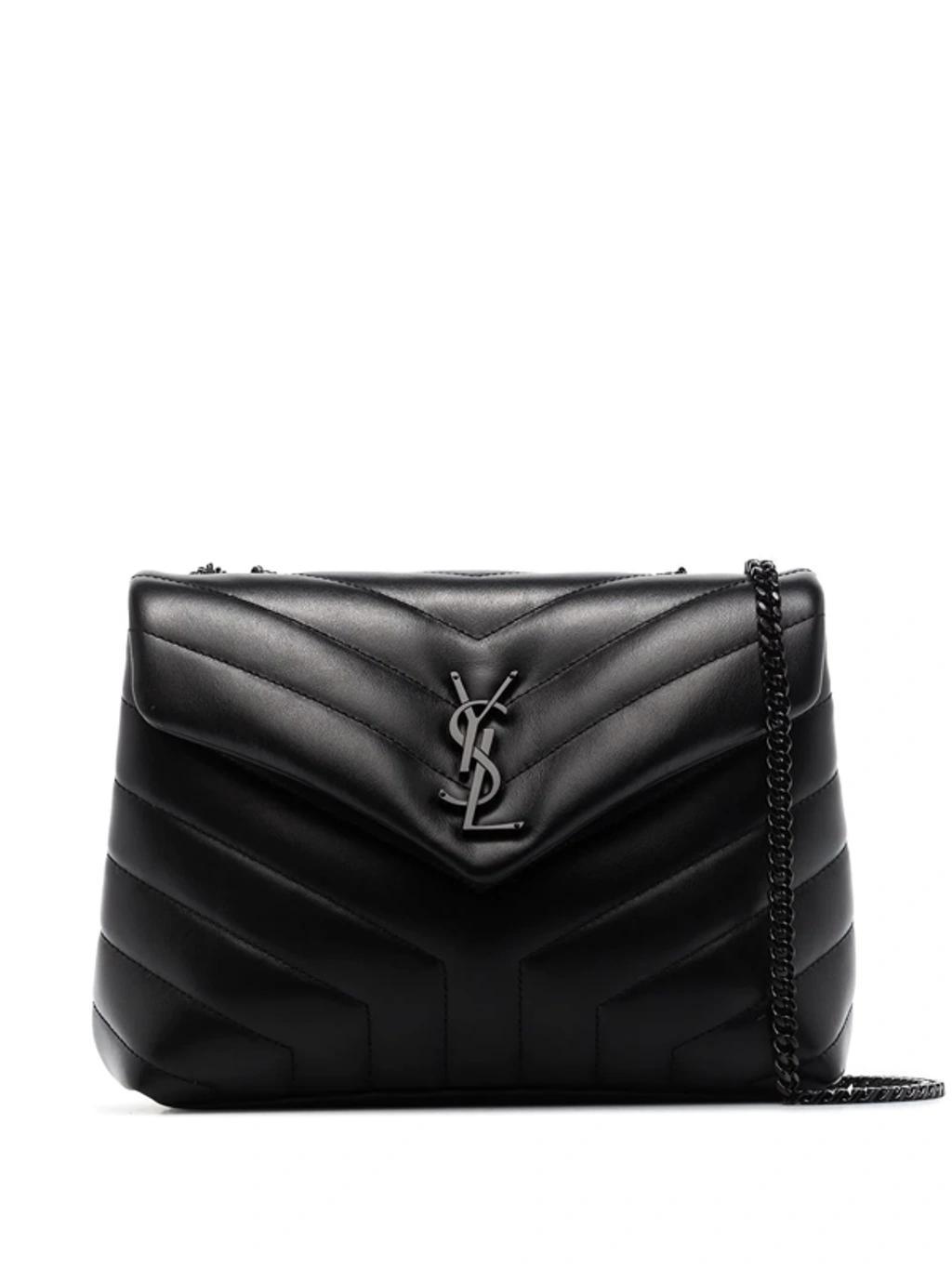 Small Loulou Quilted Shoulder Bag In Black Product Image