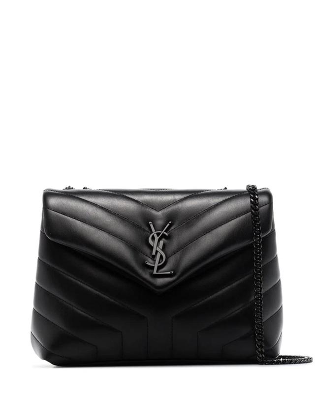 Small Loulou Quilted Shoulder Bag In Black Product Image