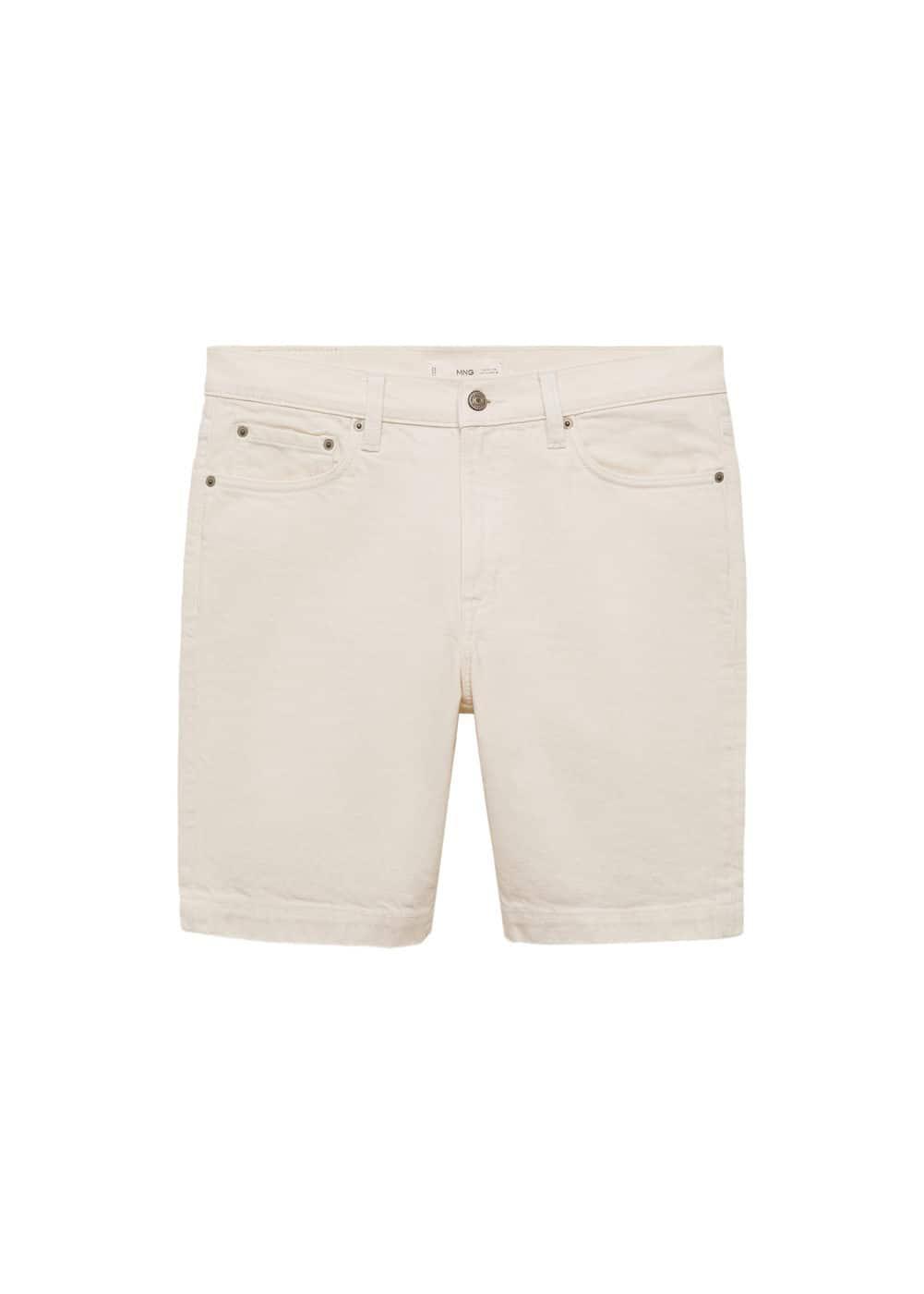 MANGO MAN - Regular-fit denim bermuda shorts off whiteMen Product Image