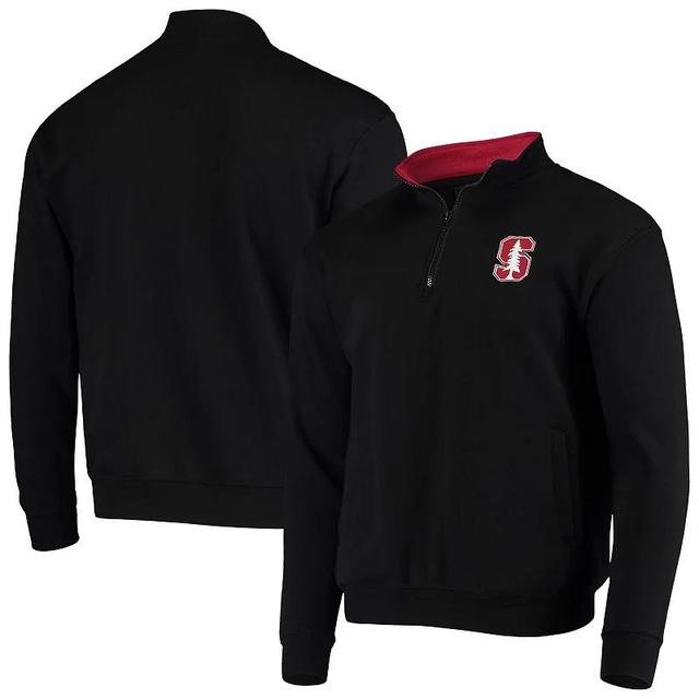 Mens Black Stanford Cardinal Tortugas Logo Quarter-Zip Jacket Product Image