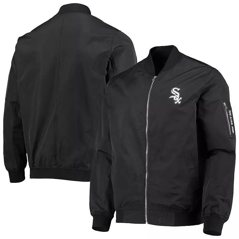 Mens JH Design Chicago White Sox Full-Zip Bomber Jacket Product Image