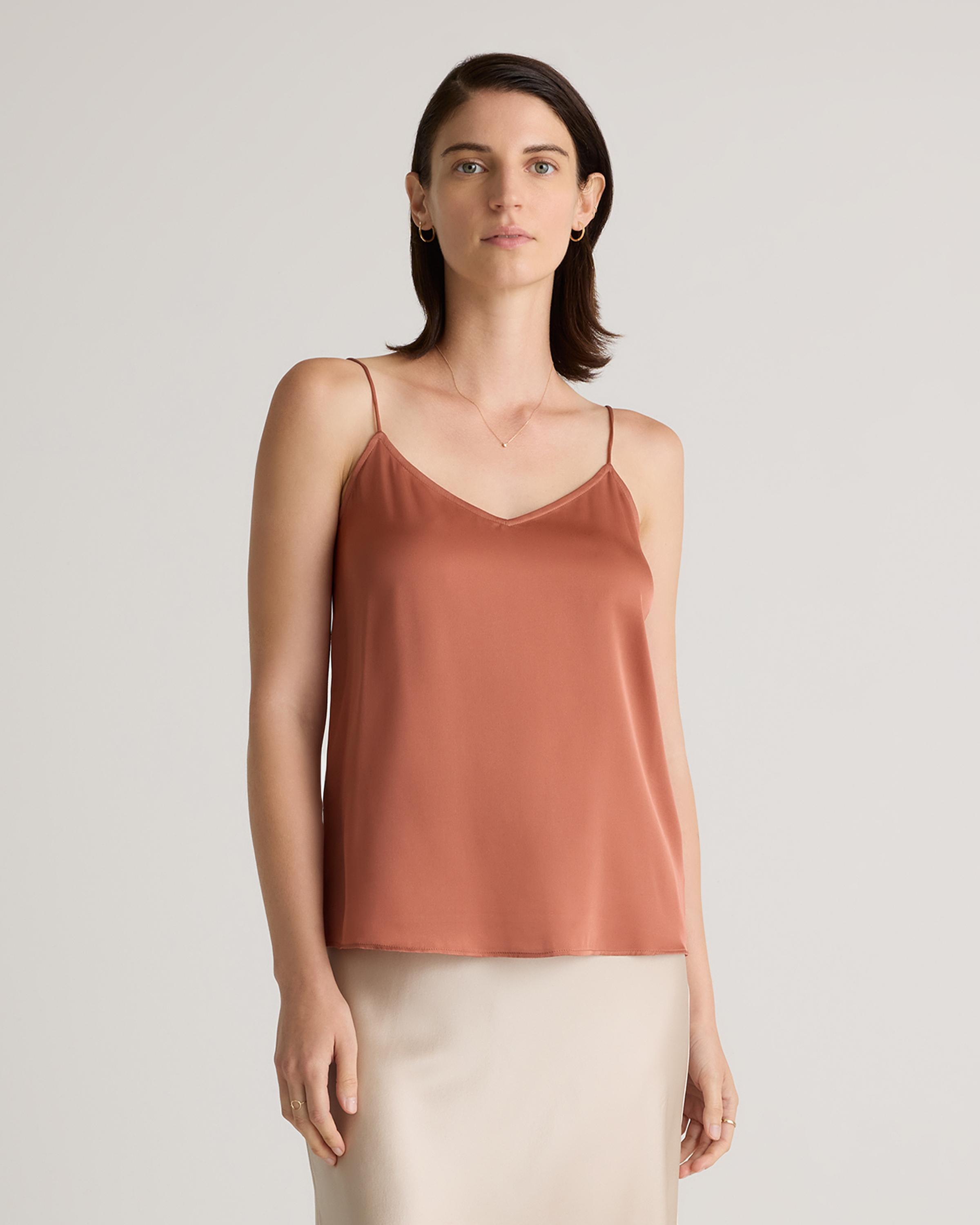 Washable Stretch Silk V-Neck Cami Product Image