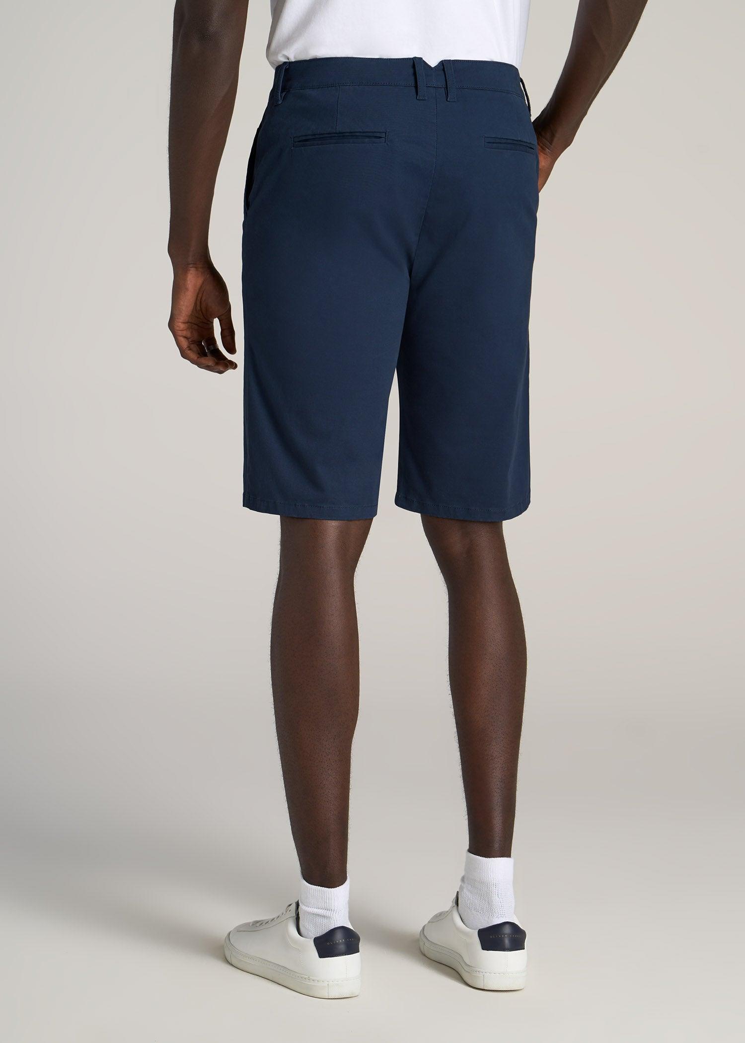 Chino Shorts for Tall Men in Marine Navy Product Image