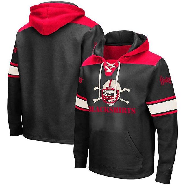 Mens Colosseum Nebraska Huskers 2.0 Lace-Up Logo Pullover Hoodie Product Image