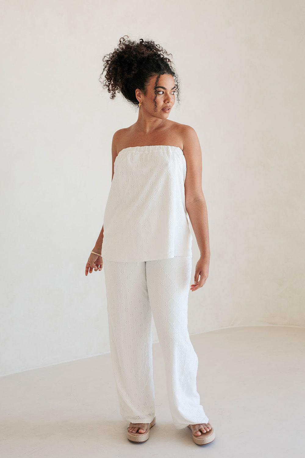 Ellira Pants - White Product Image