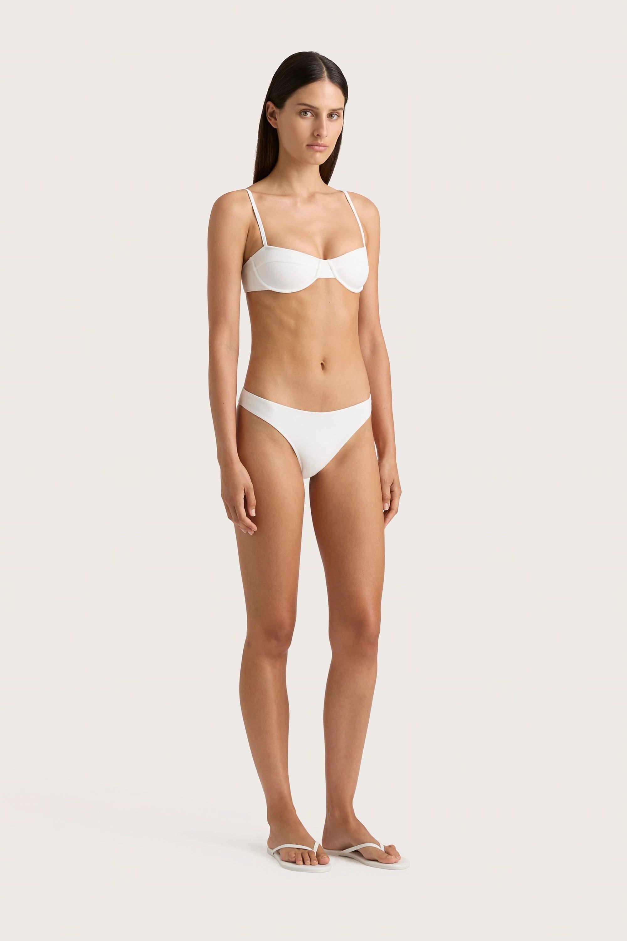 Farrah Bikini Top White Product Image