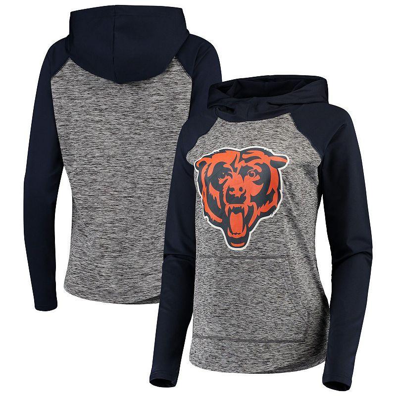 Womens G-III 4Her by Carl Banks Heathered Gray/Navy Chicago Bears Championship Ring Pullover Hoodie Product Image